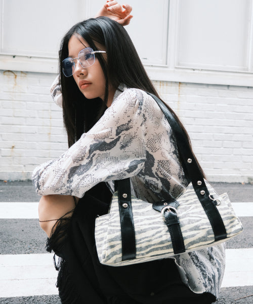 NOZIA SHOULDER BAG - 5 COLORS ZEBRA
