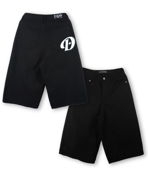 POCKET LOGO SHORTS - 2 COLORS BLACK