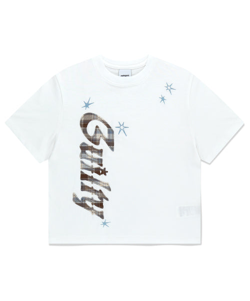 GUILTY APPLIQUE TEE - 2 COLORS WHITE