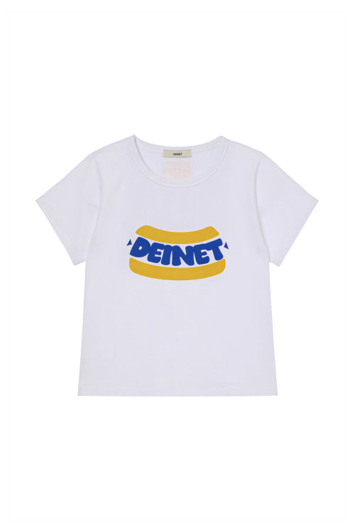 DEINET HOT DOG GRAPHICS T SHIRTS - 3 COLORS WHITE