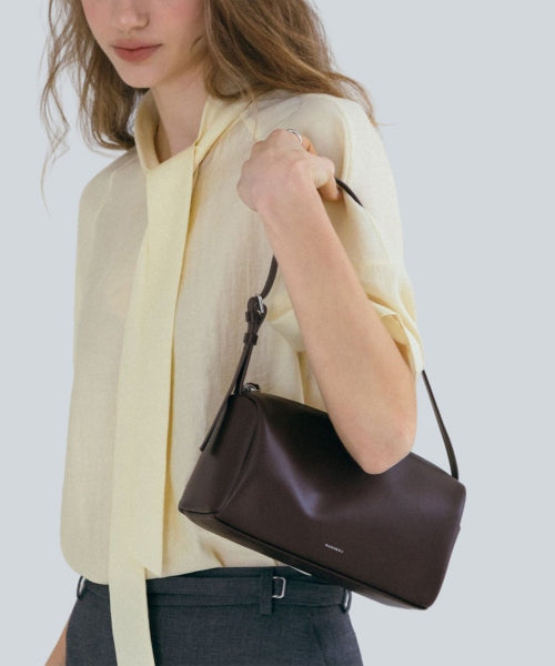 POUND SQUARE TOTE CROSSBODY BAG - 5 COLORS BLACK