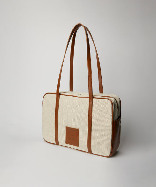 VOYAGE SQUARE SHOULDER BAG - 2 COLORS CAMEL