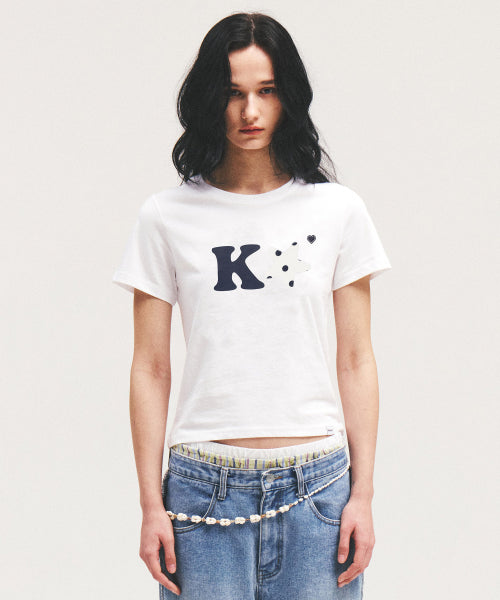 K ALPHA STAR LOGO TEE - 5 COLORS NAVY
