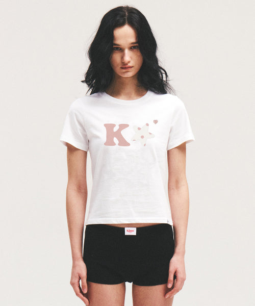 K ALPHA STAR LOGO TEE - 5 COLORS PINK