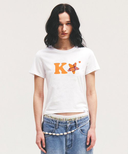 K ALPHA STAR LOGO TEE - 5 COLORS YELLOW