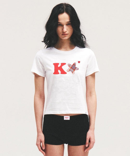 K ALPHA STAR LOGO TEE - 5 COLORS RED