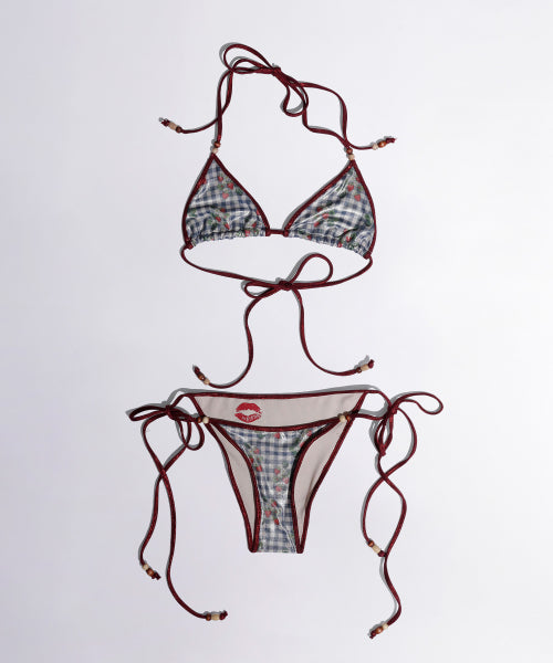 BERRY BIKINI TOP PEACH - 2 COLORS NAVY