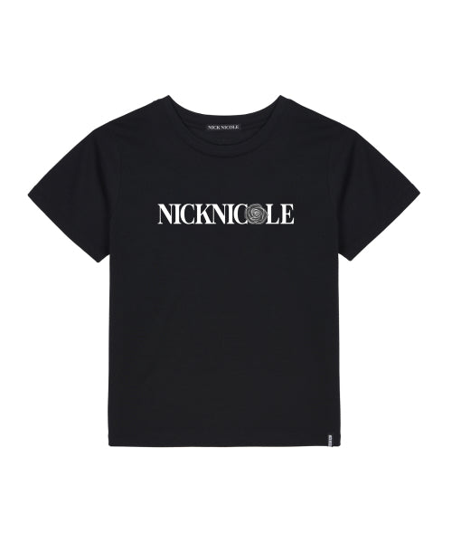 NICOLE ROSE LETTERING SLIM TOP #徐睿知同款! - 2 COLORS WHITE