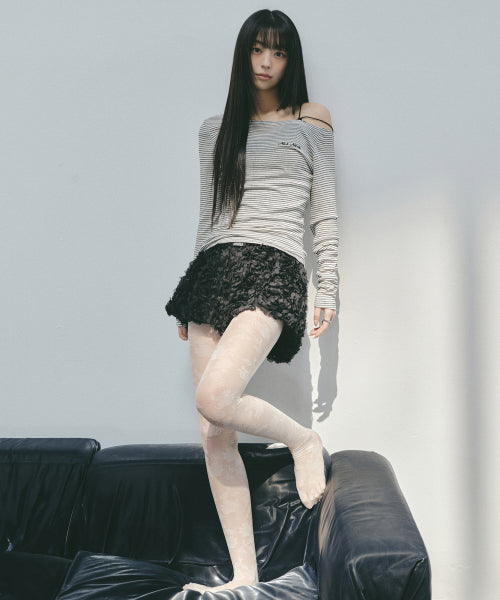 FLOWER MICRO SHORT PANTS #徐睿知同款! SILVER