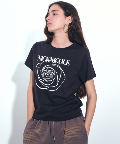 ROSE NICOLE LABEL SLIM TOP #徐睿知同款! - 5 COLORS WHITE