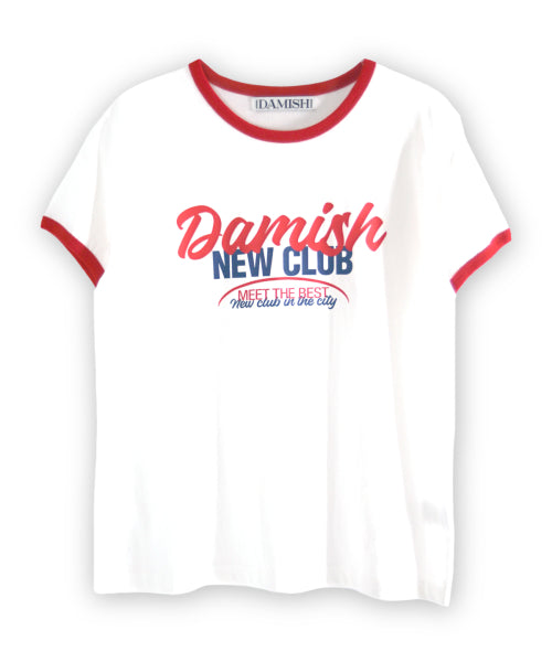 RINGER T-SHIRT - 3 COLORS RED