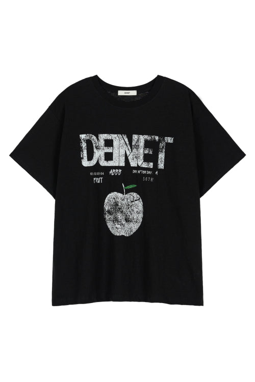 DEINET APPLE LOGO T SHIRTS - 3 COLORS BLACK