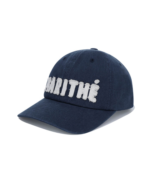 MARITHE APPLIQUE FLAT BRIM CAP - 2 COLORS NAVY