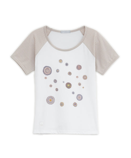 RINGER TEE BEIGE