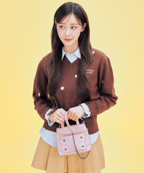 CHAIN MINI BAG #GISELLE同款! - 3 COLORS PINK
