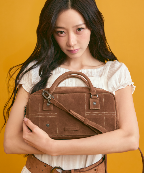 SQUARE BAG #GISELLE同款! - 2 COLORS BROWN