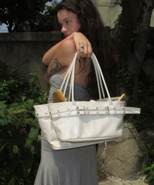 MINI BELTED BOAT BAG (BLACK) - 5 COLORS AS SHOWN