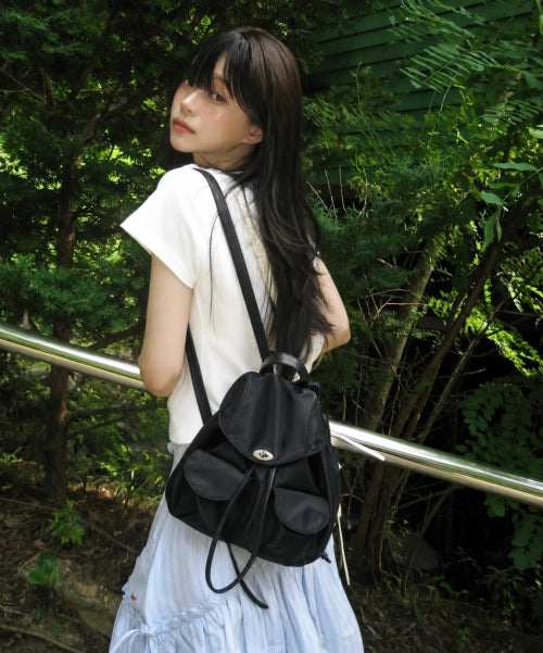AIR NYLON BACKPACK - 3 COLORS BLACK
