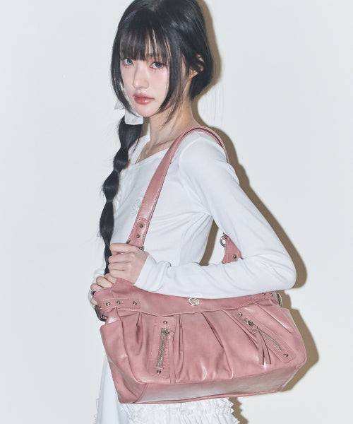 BUCKLE SHOULDER - 5 COLORS PINK