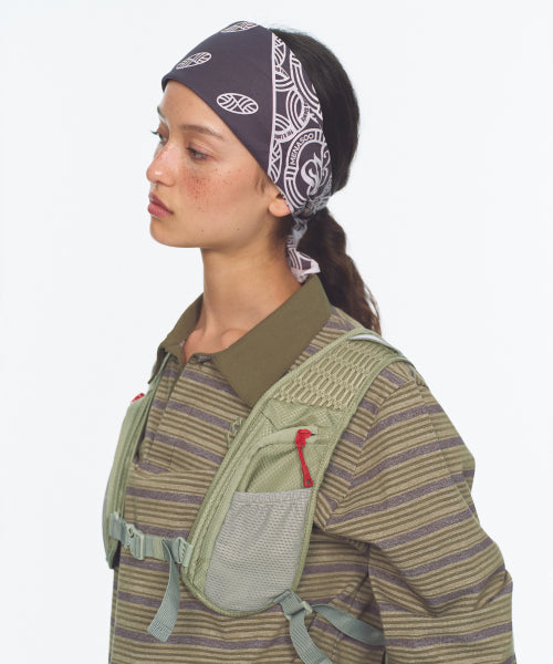MNS BANDANA SCARF KERCHIEF - 3 COLORS BROWN