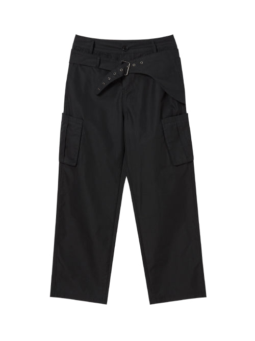 PIECE BELT PANTS BROWN - 2 COLORS