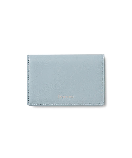 CRINKLE SOFT CARD CASE HAZE BLUE
