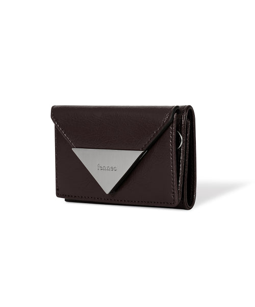 CRINKLE TRIANGLE TRIPLE WALLET AS SHOWN