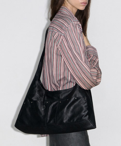 BASH SLOUCHY BAG METAL BLACK
