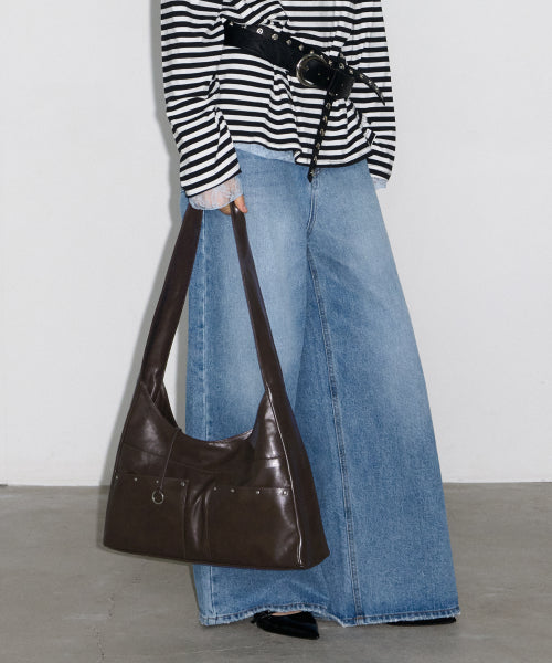 BASH SLOUCHY BAG - 3 COLORS BROWN