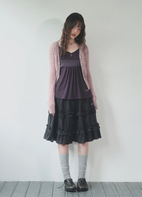 CHECK KANGKANG MIDI SKIRT - 2 COLORS