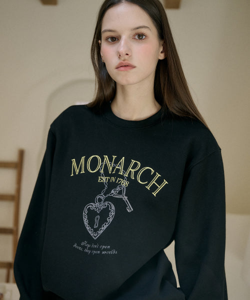 EMBROIDERY SWEATSHIRT - 4 COLORS BLACK
