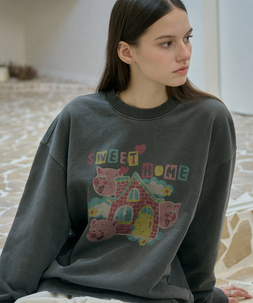 PIGMENT SWEATSHIRT - 2 COLORS SMOKE BLACK