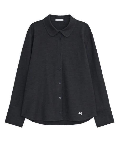 COLLAR SHIRT - 3 COLORS CHARCOAL