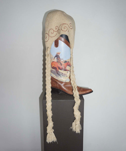 BRAIDED BONNET - 2 COLORS BEIGE