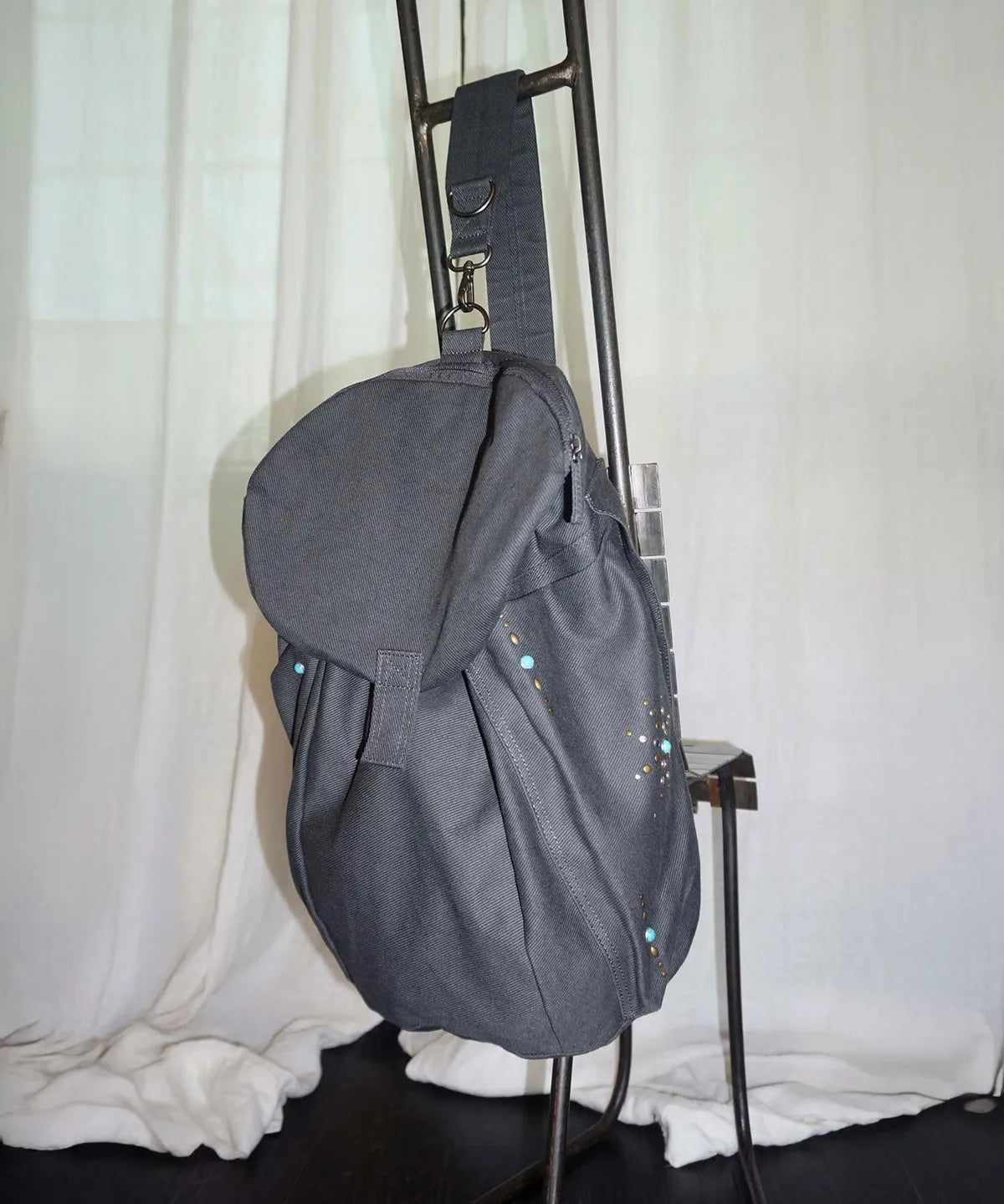 Three-Way Stud Twill Bag Cool Gray