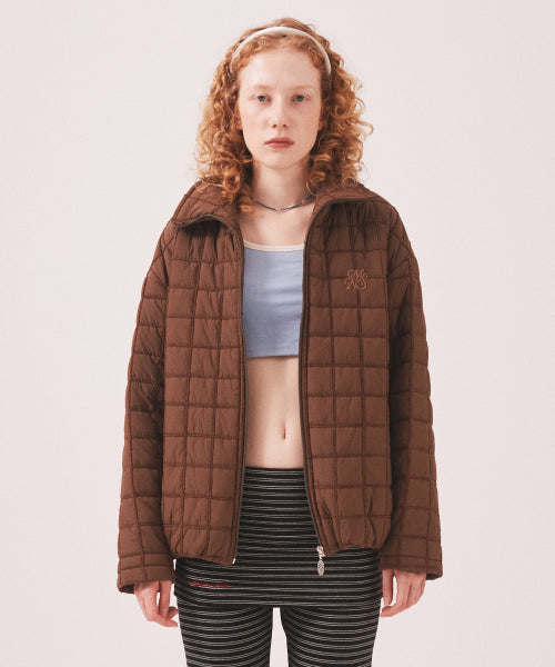 MNS SHORT PUFFER JACKET - 2 COLORS BROWN