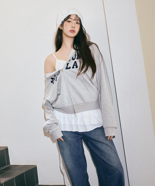 RUFFLE SLEEVELESS T-SHIRT - 2 COLORS WHITE