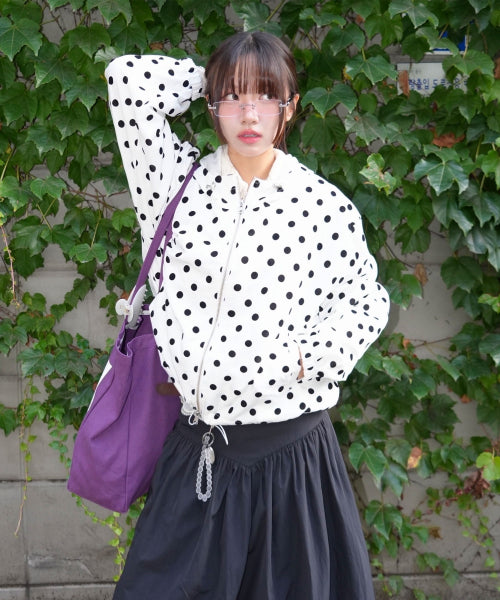 DOT HOODIE IVORY