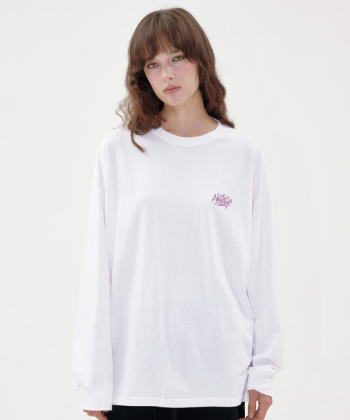 LETTERING LOGO LONG SLEEVE - 2 COLORS IVORY