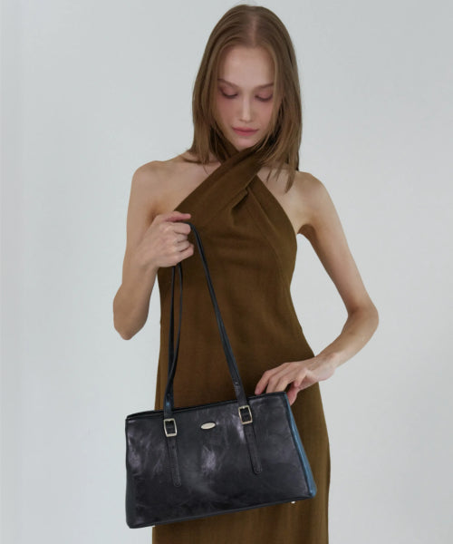 NOBLE SHOULDER BAG - 4 COLORS BLACK