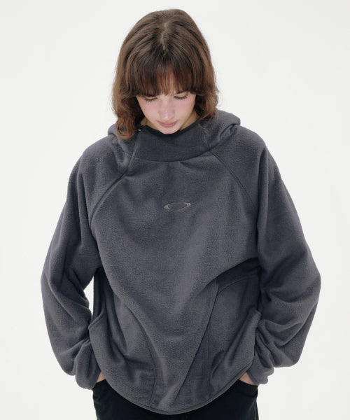 INCISION FLEECE HOODIE CHARCOAL