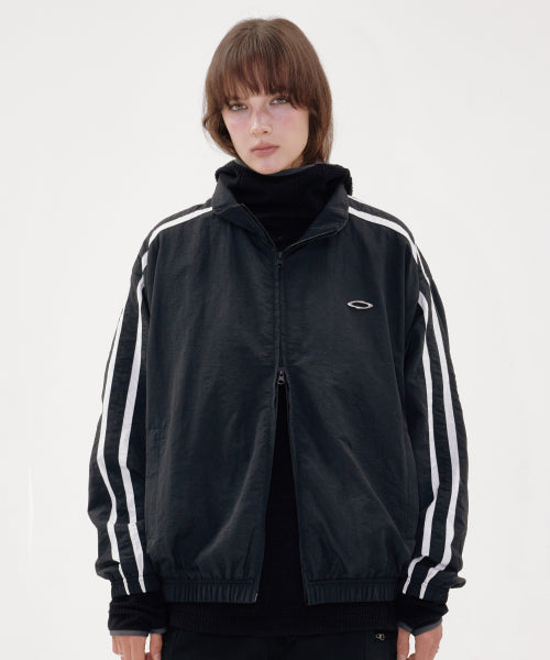 SYMBOL LOGO TRACK JACKET BLACK