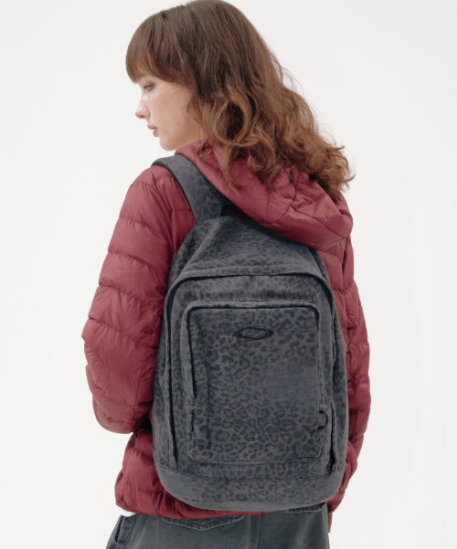 LEOPARD BACKPACK - 2 COLORS CHARCOAL