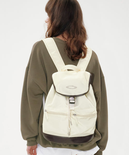 MINIMAL FLAP BACKPACK - 3 COLORS CREAM