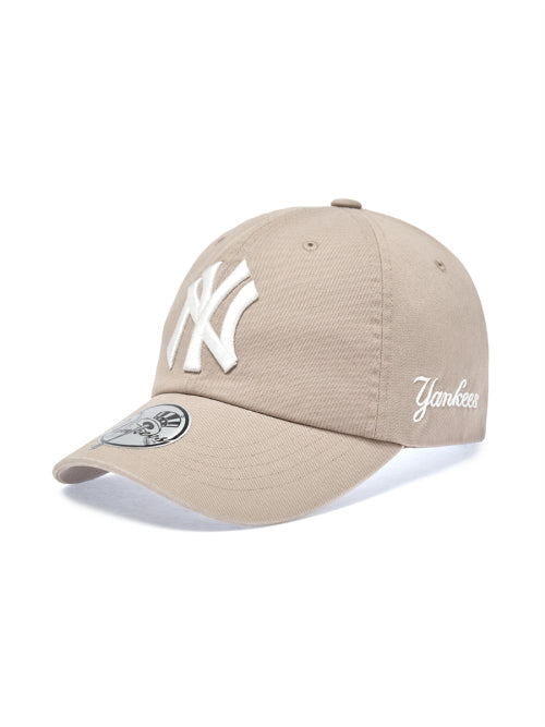 SIGNATURE UNSTRUCTURED BALL CAP NY #KARINA同款! - 12 COLORS BEIGE