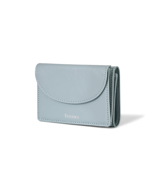 CRINKLE HALFMOON MINI WALLET SOFT - 2 COLORS BLUE