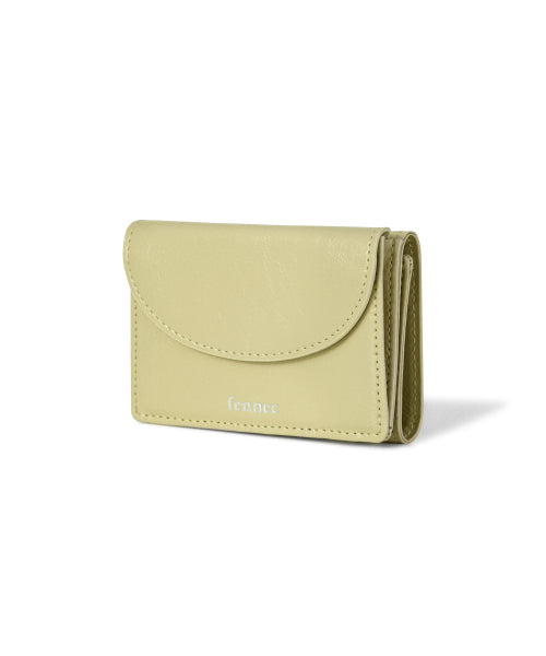 CRINKLE HALFMOON MINI WALLET SOFT - 2 COLORS OLIVE