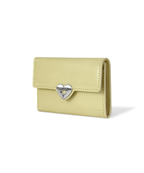 HEARTY FLAP WALLET SOFT OLIVE