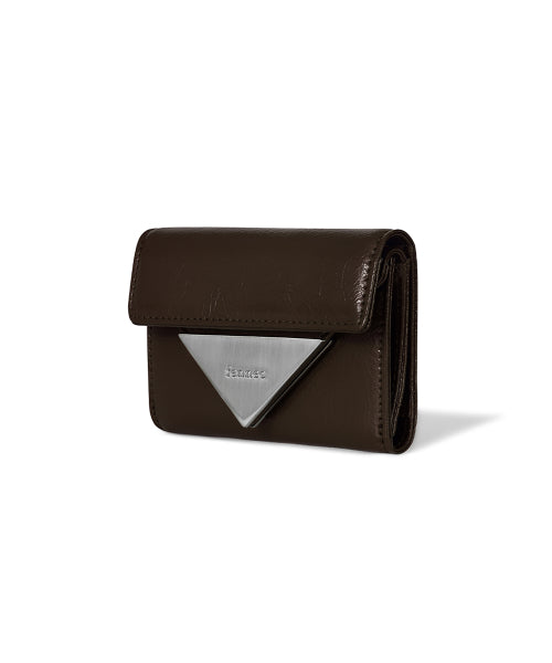 CRINKLE TRIANGLE DOCO WALLET PISTACHIO AS SHOWN
