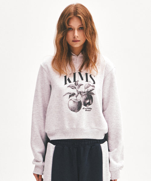 APPLE SKETCH HOODIE - 2 COLORS GREY